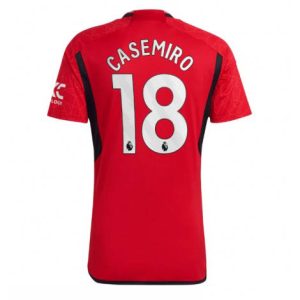Manchester United Casemiro #18 Thuis tenue Mensen 2023-24 Korte Mouw