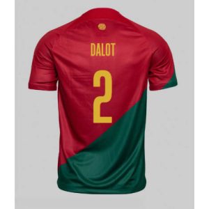 Portugal Diogo Dalot #2 Thuis tenue Mensen WK 2022 Korte Mouw