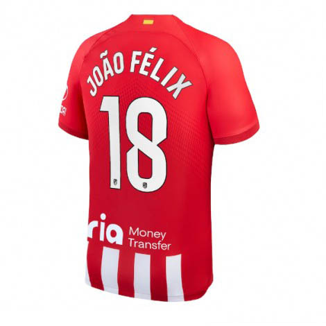Atletico Madrid Joao Felix #18 Thuis tenue Mensen 2023-24 Korte Mouw