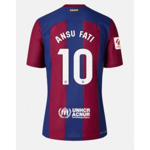 Barcelona Ansu Fati #10 Thuis tenue Mensen 2023-24 Korte Mouw