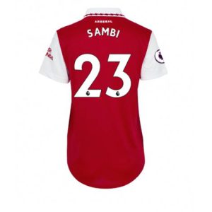Dames Arsenal Albert Sambi Lokonga #23 Thuis tenue 2022-23 Korte Mouw