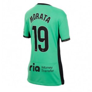 Dames Atletico Madrid Alvaro Morata #19 Derde tenue 2023-24 Korte Mouw