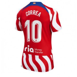 Dames Atletico Madrid Angel Correa #10 Thuis tenue 2022-23 Korte Mouw