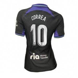 Dames Atletico Madrid Angel Correa #10 Uit tenue 2022-23 Korte Mouw