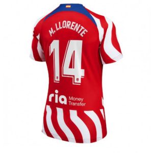 Dames Atletico Madrid Marcos Llorente #14 Thuis tenue 2022-23 Korte Mouw