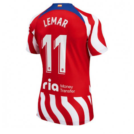 Dames Atletico Madrid Thomas Lemar #11 Thuis tenue 2022-23 Korte Mouw