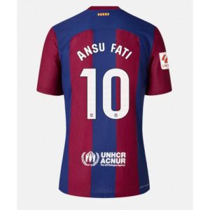 Dames Barcelona Ansu Fati #10 Thuis tenue 2023-24 Korte Mouw