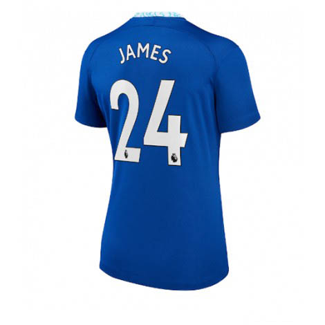 Dames Chelsea Reece James #24 Thuis tenue 2022-23 Korte Mouw