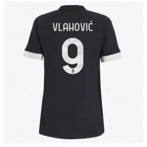 Dames Juventus Dusan Vlahovic #9 Derde tenue 2023-24 Korte Mouw