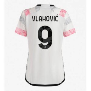 Dames Juventus Dusan Vlahovic #9 Uit tenue 2023-24 Korte Mouw