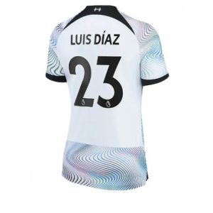 Dames Liverpool Luis Diaz #23 Uit tenue 2022-23 Korte Mouw
