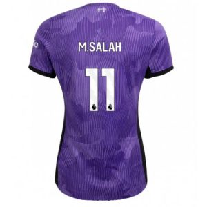Dames Liverpool Mohamed Salah #11 Derde tenue 2023-24 Korte Mouw