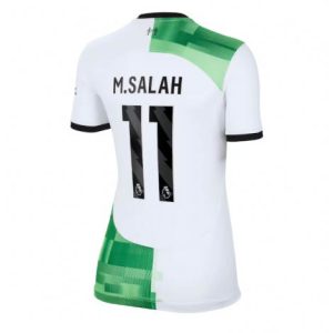 Dames Liverpool Mohamed Salah #11 Uit tenue 2023-24 Korte Mouw