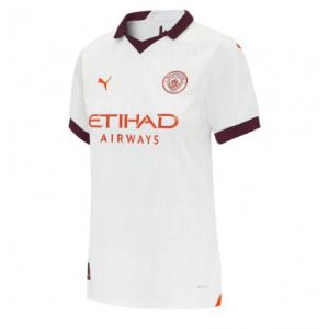 Dames Manchester City Uit tenue 2023-24 Korte Mouw