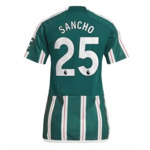 Dames Manchester United Jadon Sancho #25 Uit tenue 2023-24 Korte Mouw