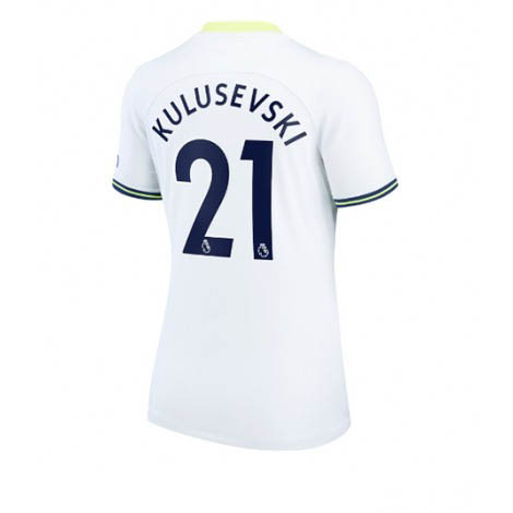 Dames Tottenham Hotspur Dejan Kulusevski #21 Thuis tenue 2022-23 Korte Mouw