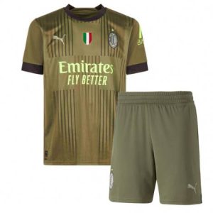 Kids AC Milan Derde tenue 2022-23 Korte Mouw (+ Korte broeken)