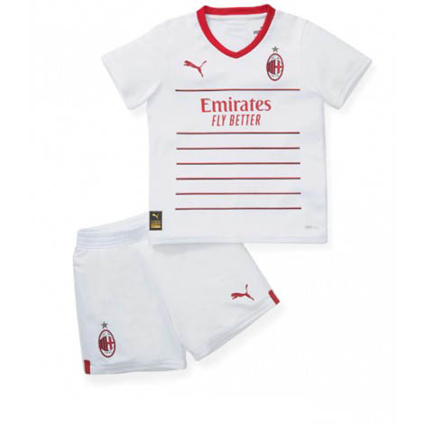 Kids AC Milan Uit tenue 2022-23 Korte Mouw (+ Korte broeken)