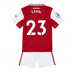 Kids Arsenal Albert Sambi Lokonga #23 Thuis tenue 2022-23 Korte Mouw (+ Korte broeken)