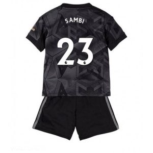 Kids Arsenal Albert Sambi Lokonga #23 Uit tenue 2022-23 Korte Mouw (+ Korte broeken)