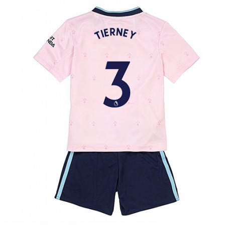 Kids Arsenal Kieran Tierney #3 Derde tenue 2022-23 Korte Mouw (+ Korte broeken)