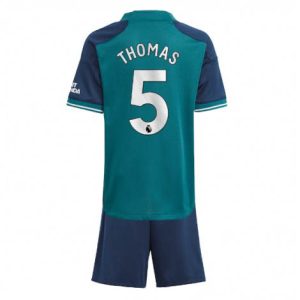 Kids Arsenal Thomas Partey #5 Derde tenue 2023-24 Korte Mouw (+ Korte broeken)