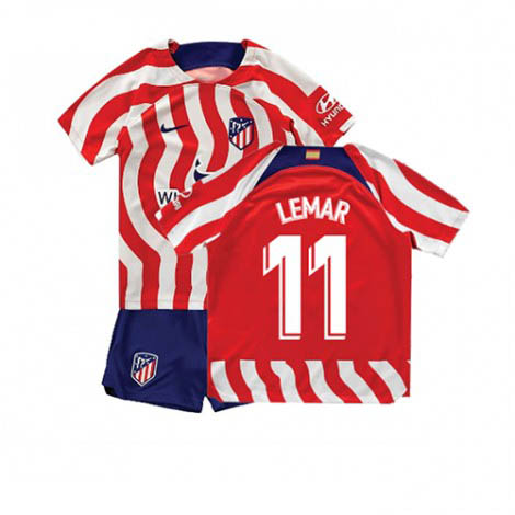 Kids Atletico Madrid Thomas Lemar #11 Thuis tenue 2022-23 Korte Mouw (+ Korte broeken)