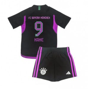 Kids Bayern Munich Harry Kane #9 Uit tenue 2023-24 Korte Mouw (+ Korte broeken)