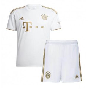 Kids Bayern Munich Uit tenue 2022-23 Korte Mouw (+ Korte broeken)