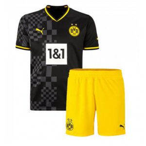 Kids Borussia Dortmund Uit tenue 2022-23 Korte Mouw (+ Korte broeken)