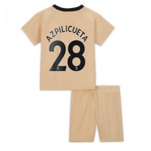 Kids Chelsea Cesar Azpilicueta #28 Derde tenue 2022-23 Korte Mouw (+ Korte broeken)