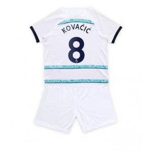 Kids Chelsea Mateo Kovacic #8 Uit tenue 2022-23 Korte Mouw (+ Korte broeken)