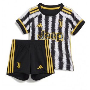 Kids Juventus Thuis tenue 2023-24 Korte Mouw (+ Korte broeken)