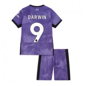 Kids Liverpool Darwin Nunez #9 Derde tenue 2023-24 Korte Mouw (+ Korte broeken)