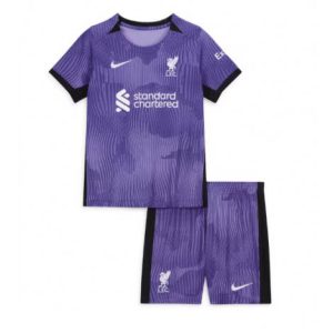 Kids Liverpool Derde tenue 2023-24 Korte Mouw (+ Korte broeken)