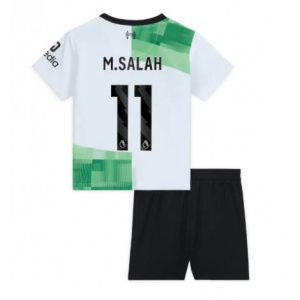 Kids Liverpool Mohamed Salah #11 Uit tenue 2023-24 Korte Mouw (+ Korte broeken)