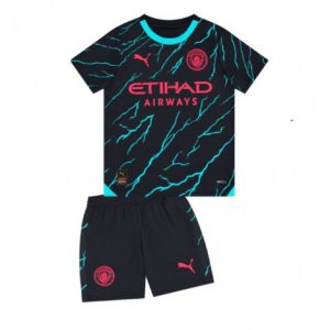 Kids Manchester City Derde tenue 2023-24 Korte Mouw (+ Korte broeken)