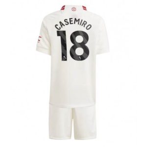 Kids Manchester United Casemiro #18 Derde tenue 2023-24 Korte Mouw (+ Korte broeken)