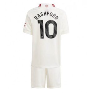 Kids Manchester United Marcus Rashford #10 Derde tenue 2023-24 Korte Mouw (+ Korte broeken)