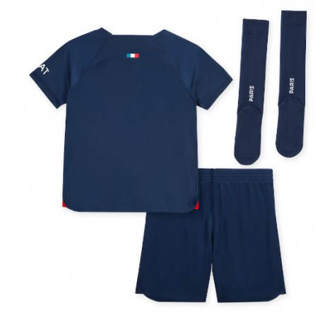Kids Paris Saint-Germain Thuis tenue 2023-24 Korte Mouw (+ Korte broeken)-1