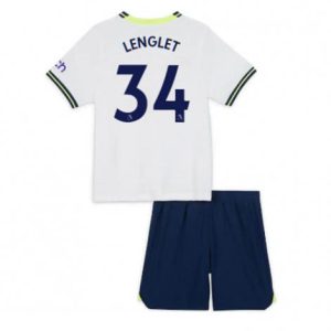 Kids Tottenham Hotspur Clement Lenglet #34 Thuis tenue 2022-23 Korte Mouw (+ Korte broeken)