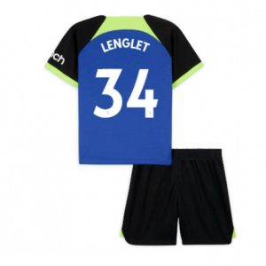 Kids Tottenham Hotspur Clement Lenglet #34 Uit tenue 2022-23 Korte Mouw (+ Korte broeken)