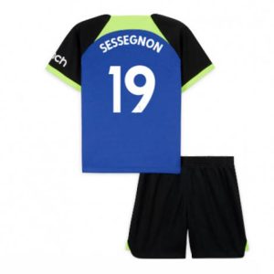 Kids Tottenham Hotspur Ryan Sessegnon #19 Uit tenue 2022-23 Korte Mouw (+ Korte broeken)