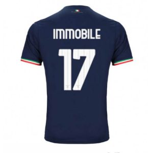 Lazio Ciro Immobile #17 Uit tenue Mensen 2023-24 Korte Mouw
