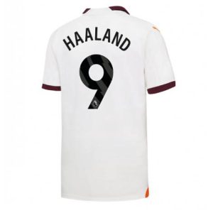 Manchester City Erling Haaland #9 Uit tenue Mensen 2023-24 Korte Mouw