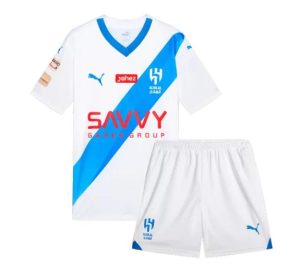 Al-Hilal SFC Voetbalshirts Uit tenue 2023-24 Korte Mouw (+ Korte broeken)