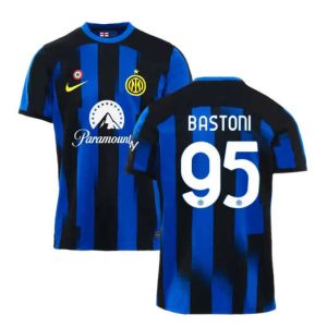 Alessandro Bastoni #95 Inter Milan Voetbalshirts Thuis tenue 2023-24 Korte Mouw