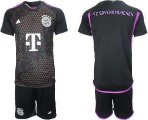 Bayern Munich Voetbalshirts Uit tenue 2023-24 Korte Mouw (+ Korte broeken)