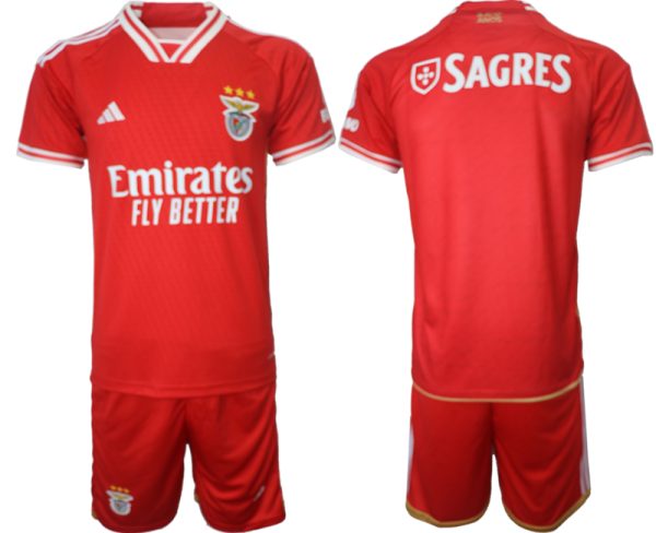 Benfica Voetbalshirts Thuis tenue 2023-24 Korte Mouw (+ Korte broeken)
