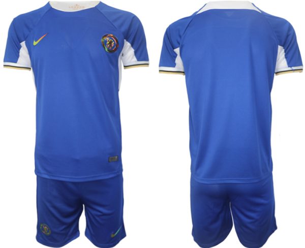 Chelsea Voetbalshirts Thuis tenue 2023-24 Korte Mouw (+ Korte broeken)